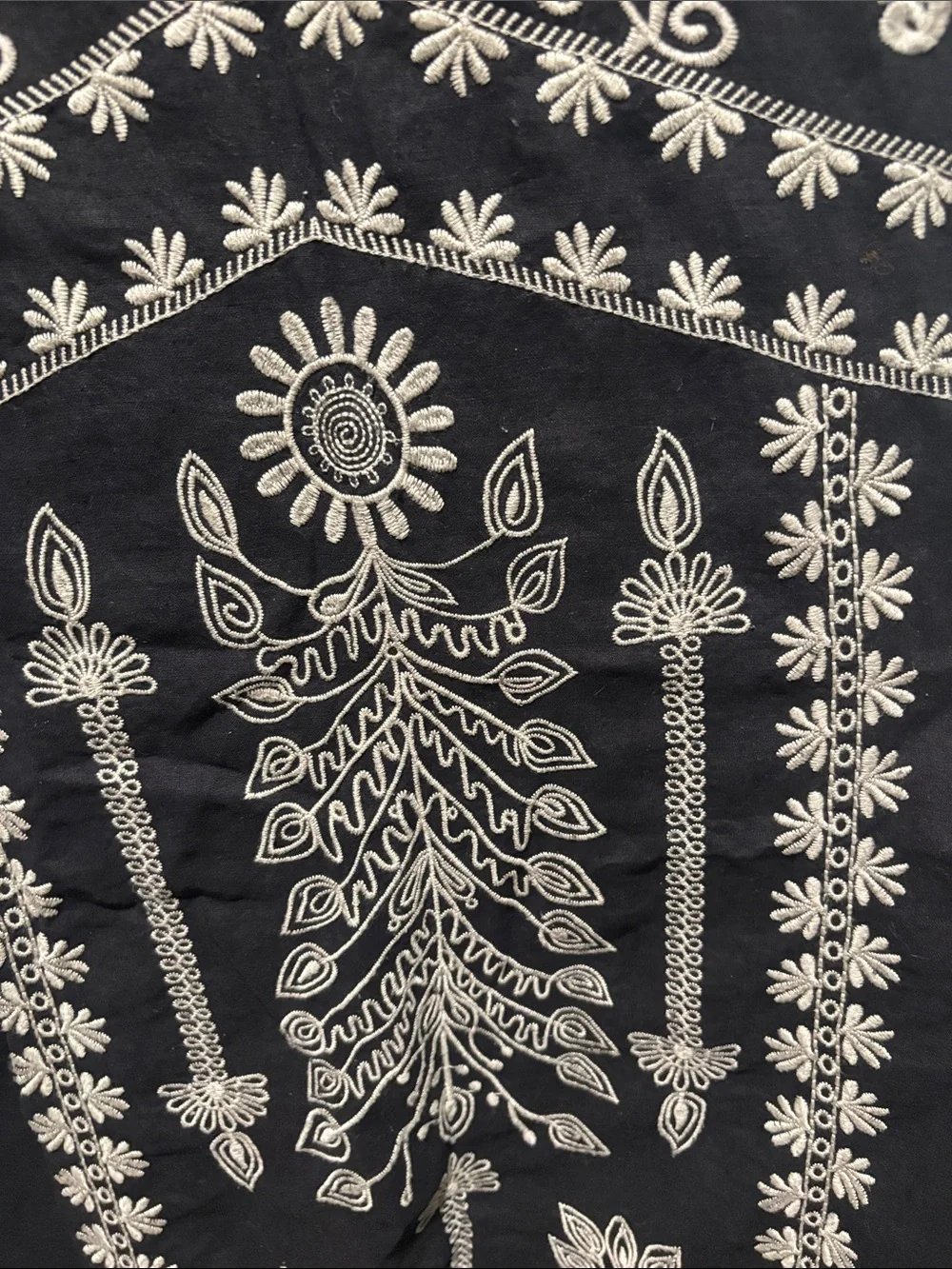 JOHNNY WAS embroidered linen tunic dress - Picture 6 of 8